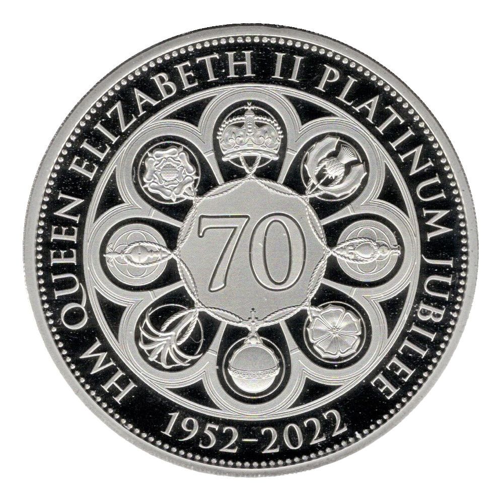 Guernsey 5 Pounds - Elizabeth II Platinum Jubilee