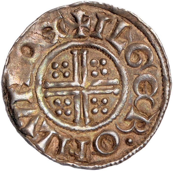 1 Penny - Henry III Short Cross type; class 6d reverse