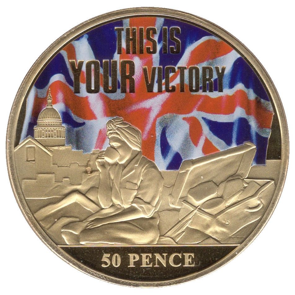 Jersey 50 Pence - Elizabeth II Britain in the Blitz