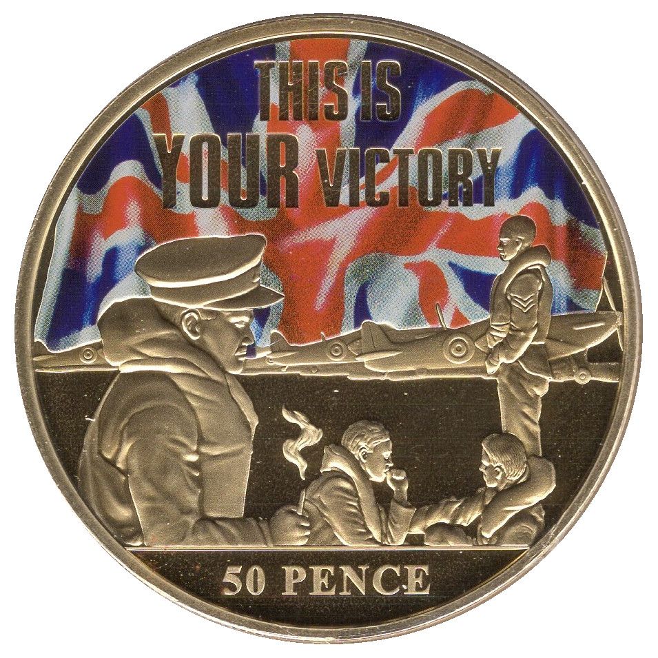 Jersey 50 Pence - Elizabeth II Battle of Britain