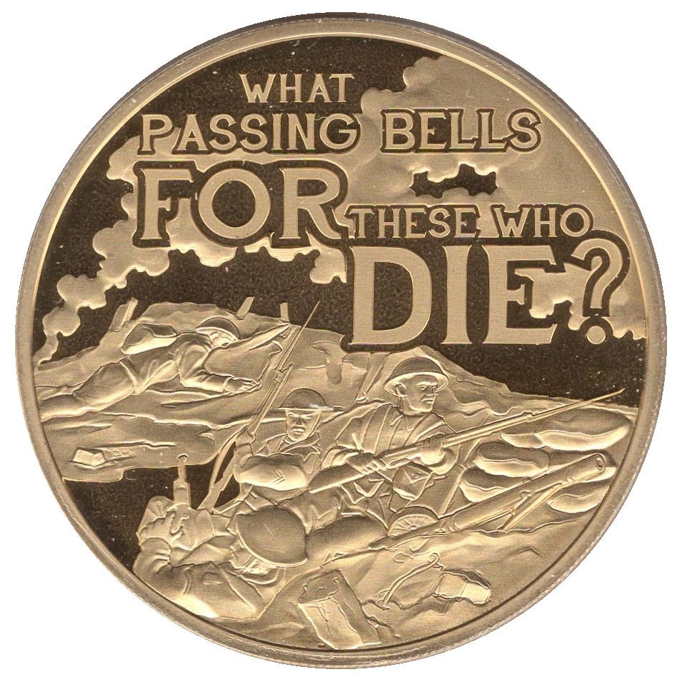 Jersey 50 Pence - Elizabeth II WWI - Third Battle of Ypres reverse