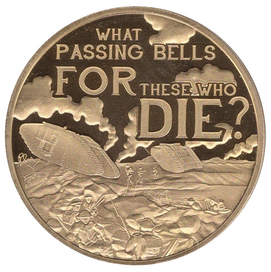 Jersey 50 Pence - Elizabeth II WWI - Battle of Cambrai