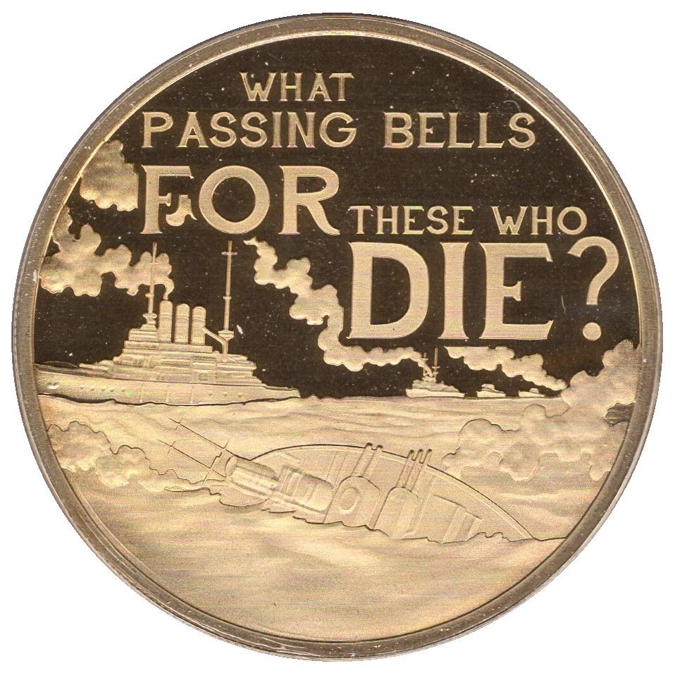 Jersey 50 Pence - Elizabeth II WWI - Battle of Jutland obverse