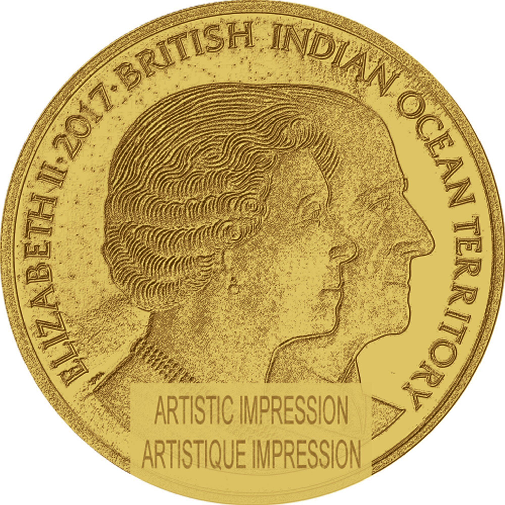 British Indian Ocean Territory 2 Pounds - Elizabeth II Elizabeth II and Prince Philip; Gold obverse