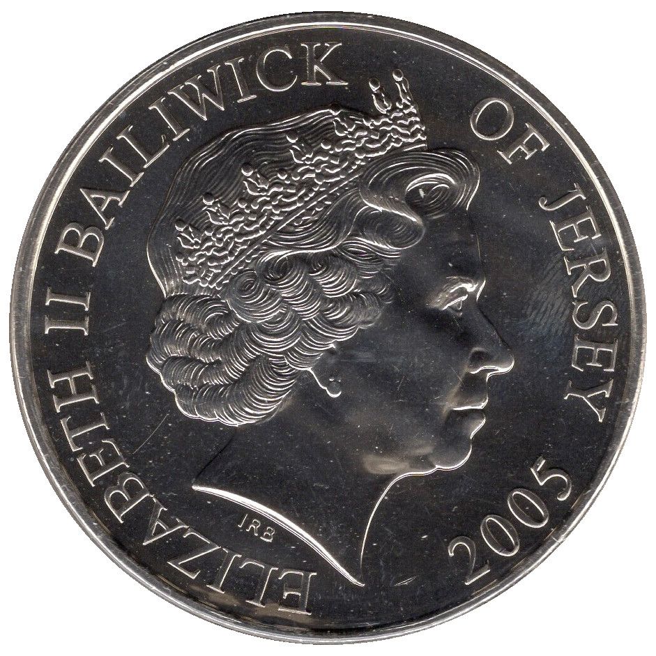 Jersey 5 Pounds - Elizabeth II End of WWII - Returning Evacuees obverse