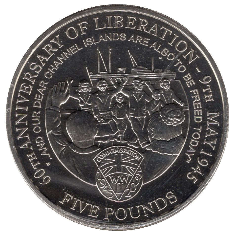 Jersey 5 Pounds - Elizabeth II End of WWII - Returning Evacuees