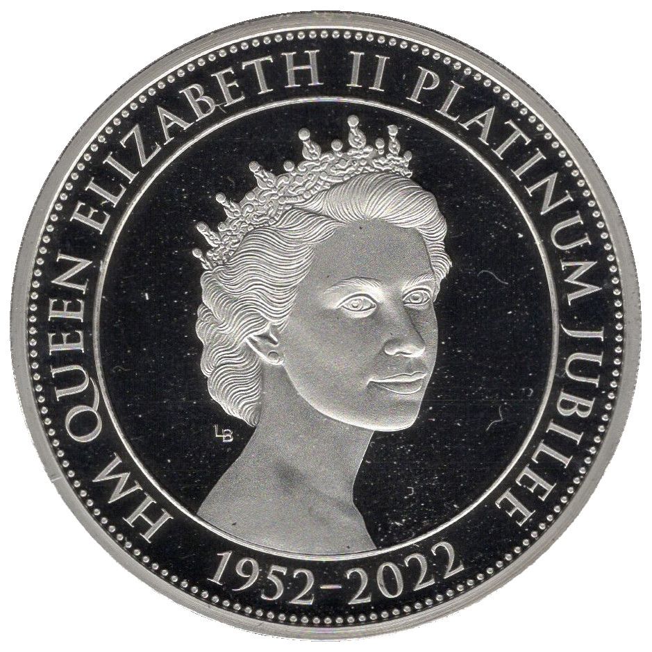 Jersey 5 Pounds - Elizabeth II Platinum Jubilee