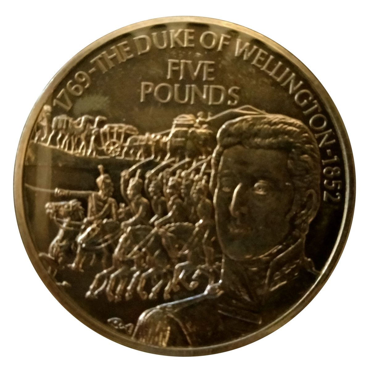 Guernsey 5 Pounds - Elizabeth II Duke of Wellington