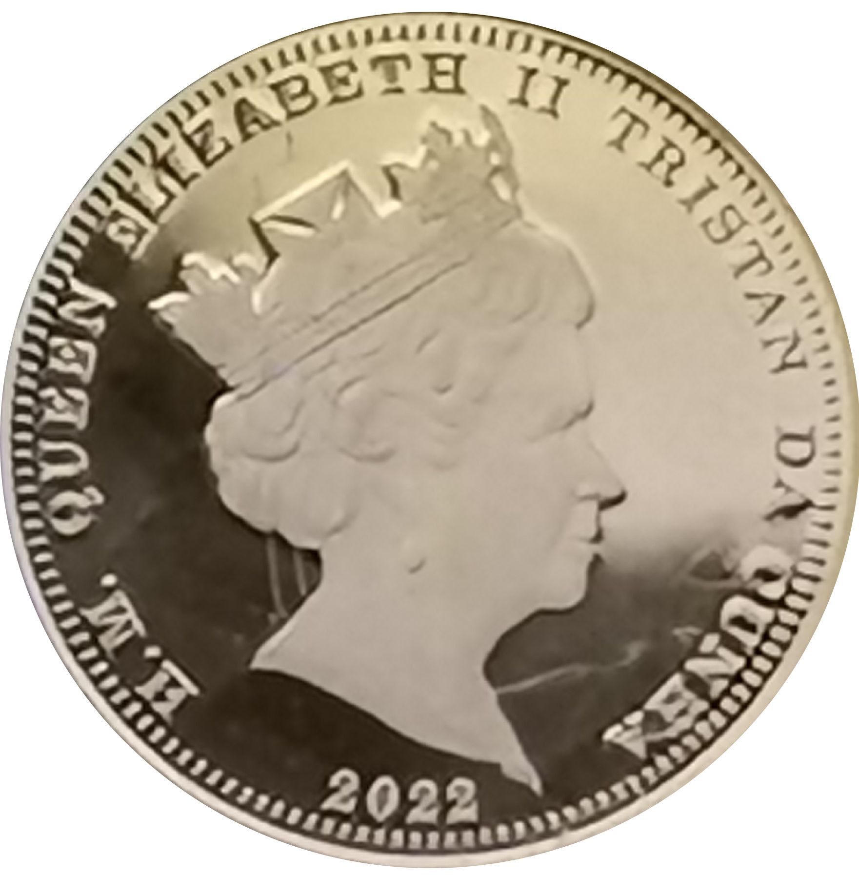 Tristan da Cunha 5 Pounds - Elizabeth II Platinum Jubilee obverse