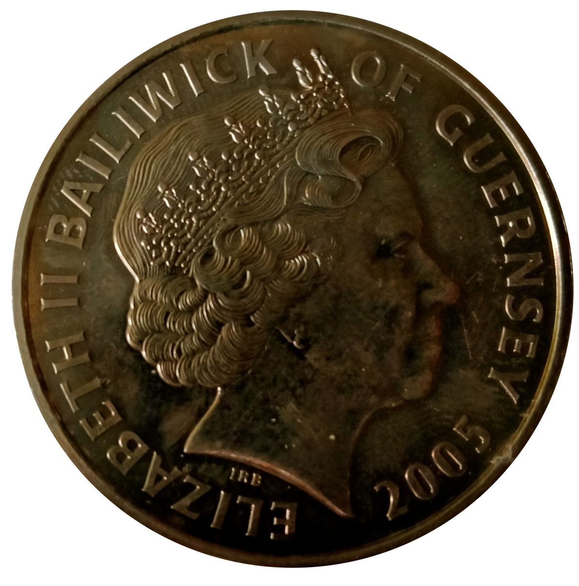 Guernsey 5 Pounds - Elizabeth II WWII Liberation obverse