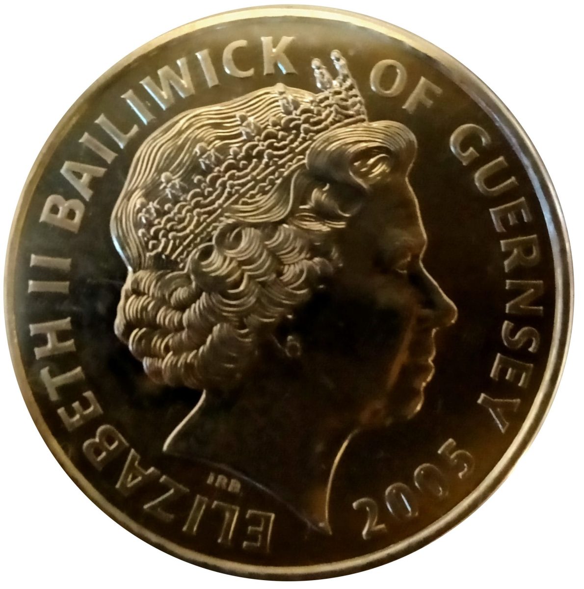 Guernsey 5 Pounds - Elizabeth II The Battle of Trafalgar obverse