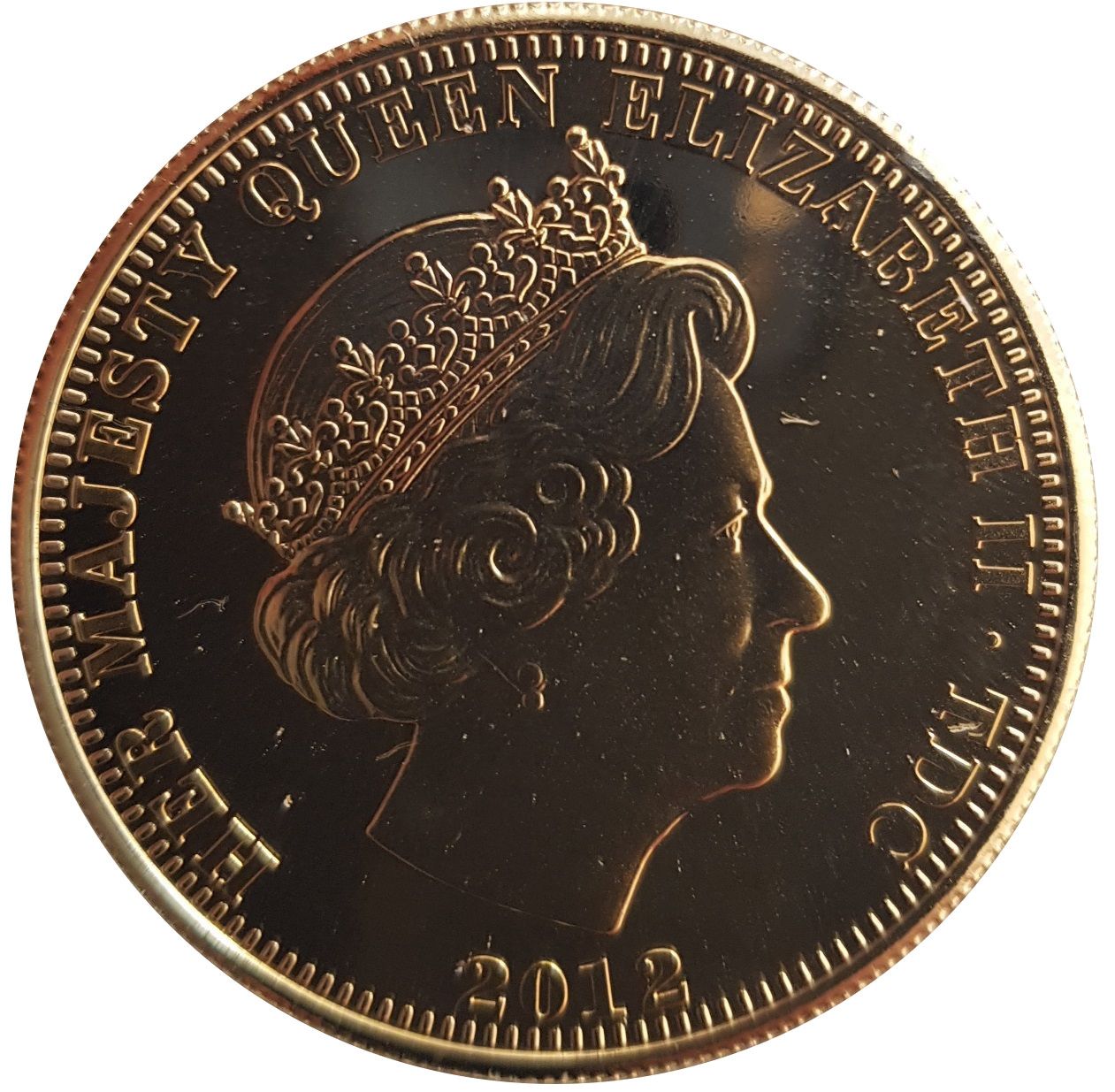 Tristan da Cunha 1 Crown - Elizabeth II In the air obverse