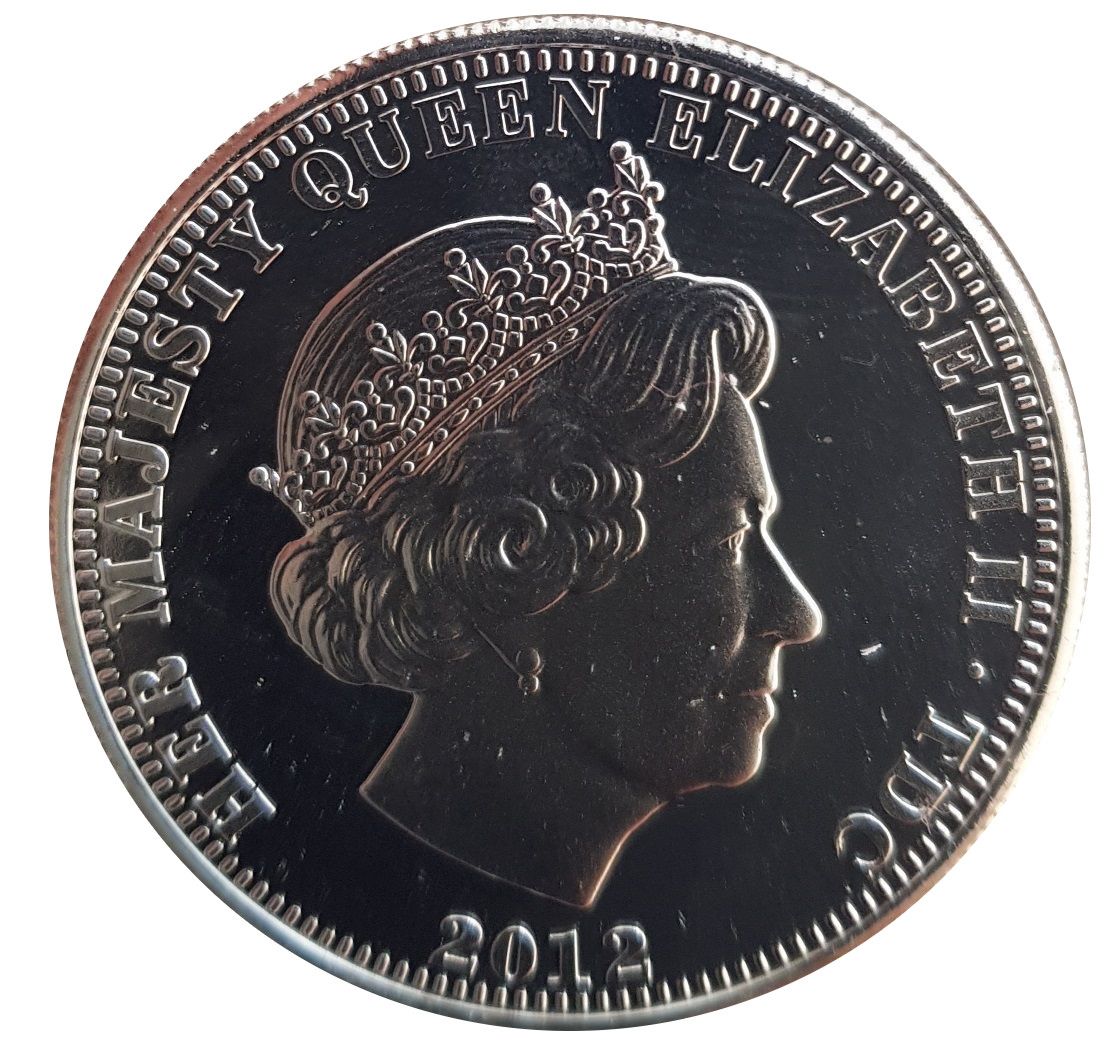 Tristan da Cunha 1 Crown - Elizabeth II In the air obverse