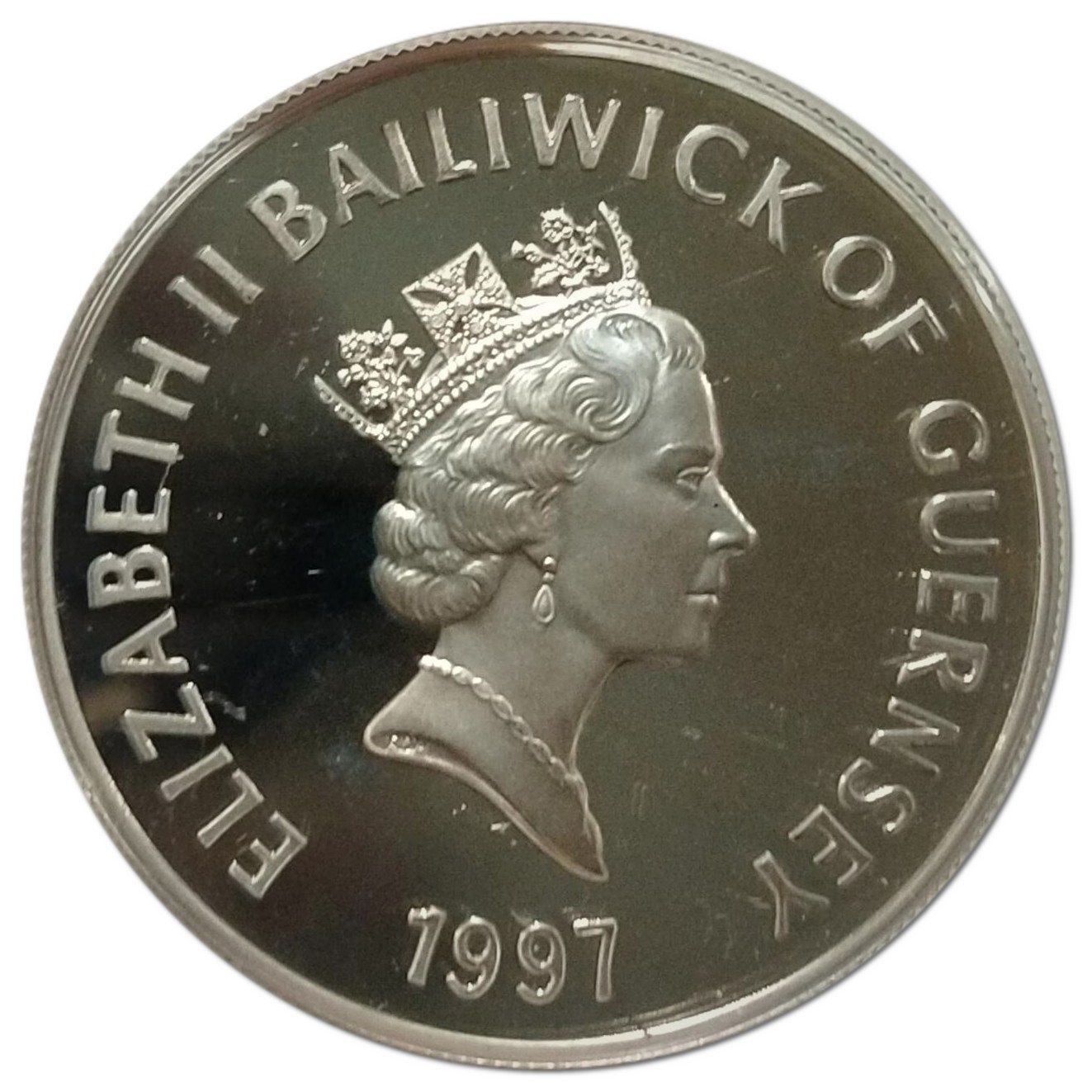 Guernsey 5 Pounds - Elizabeth II Leeds Castle