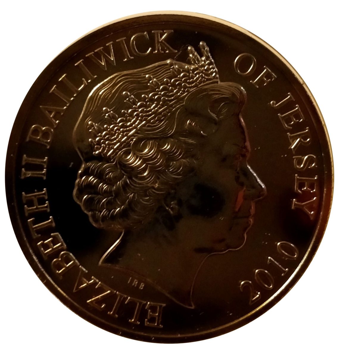 Jersey 5 Pounds - Elizabeth II DBF: Winston Churchil obverse