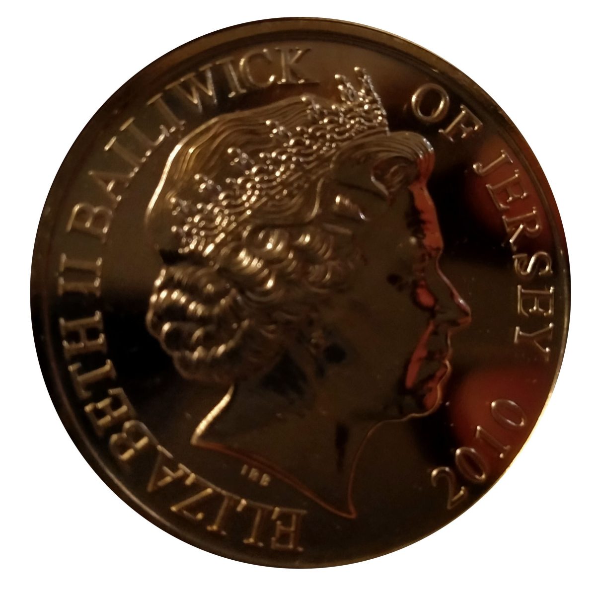 Jersey 5 Pounds - Elizabeth II DBF: Bob Doe obverse