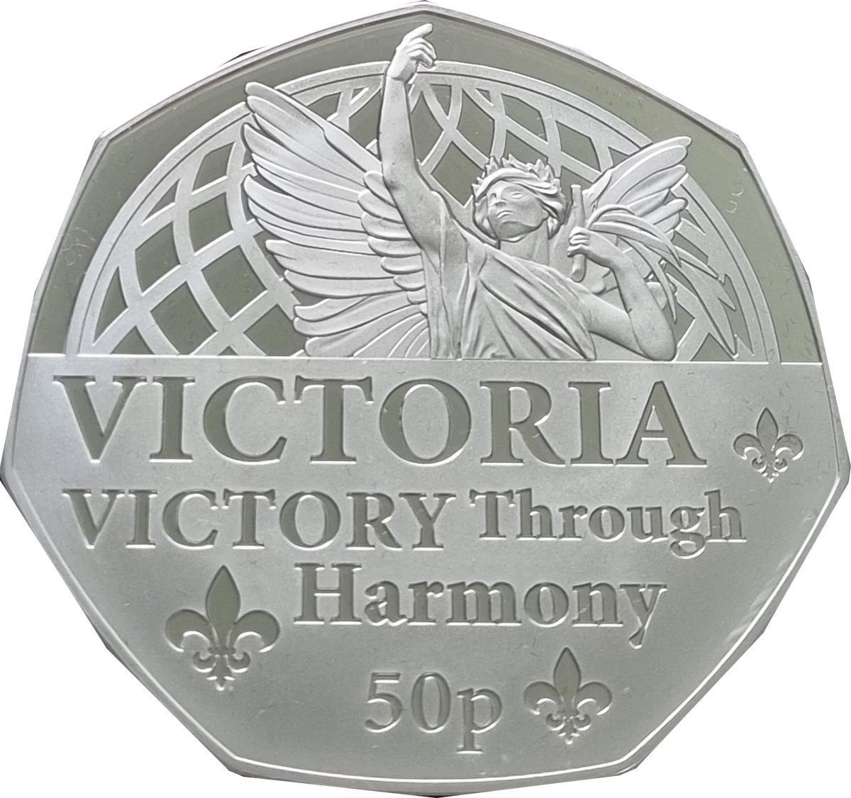 Jersey 50 Pence - Elizabeth II platinum jubilee reverse