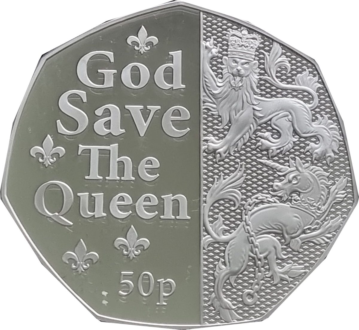 Isle of Man 50 Pence - Elizabeth II Platinum Jubilee; Silver 1oz reverse