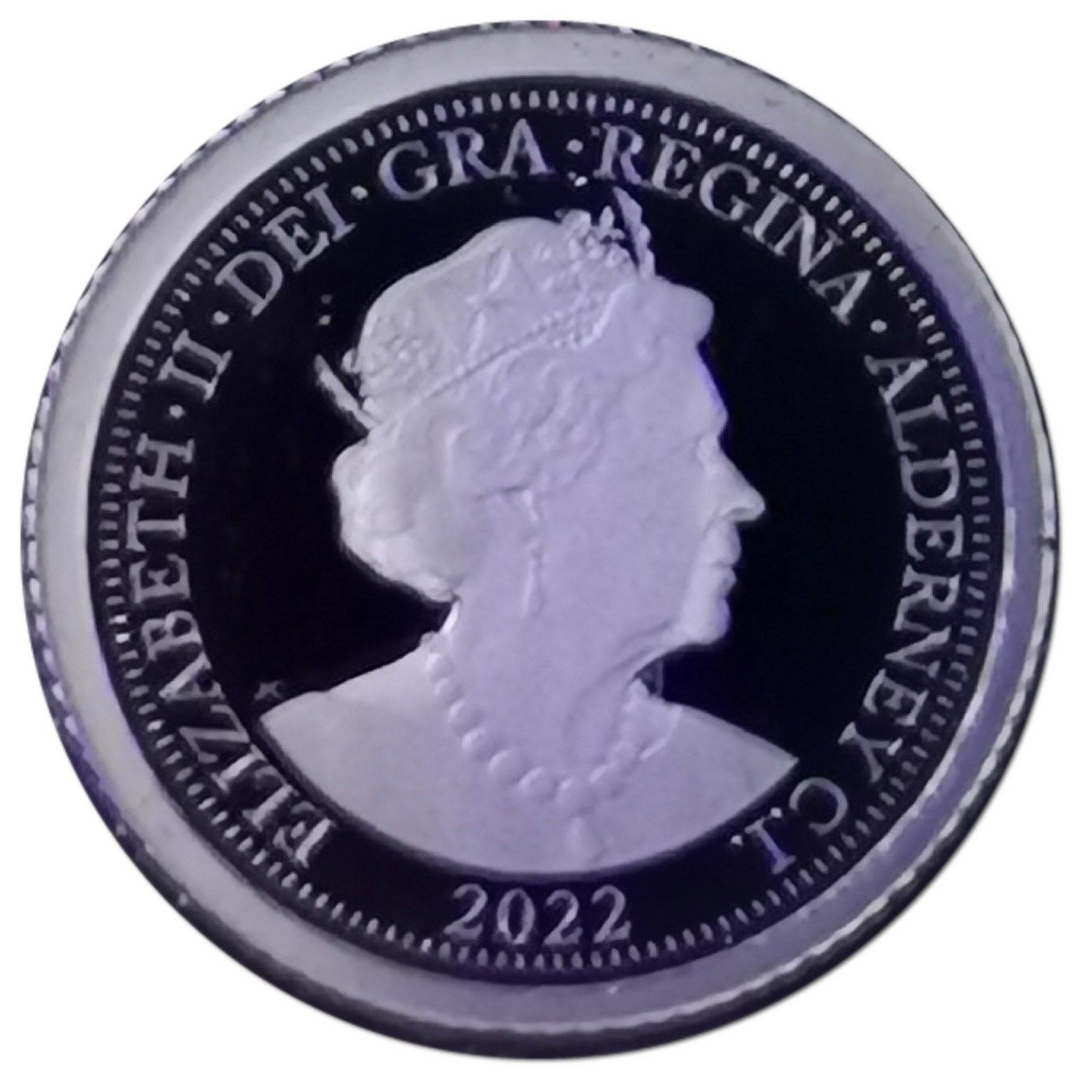Alderney 5 Pounds - Elizabeth II Platinum Jubilee obverse