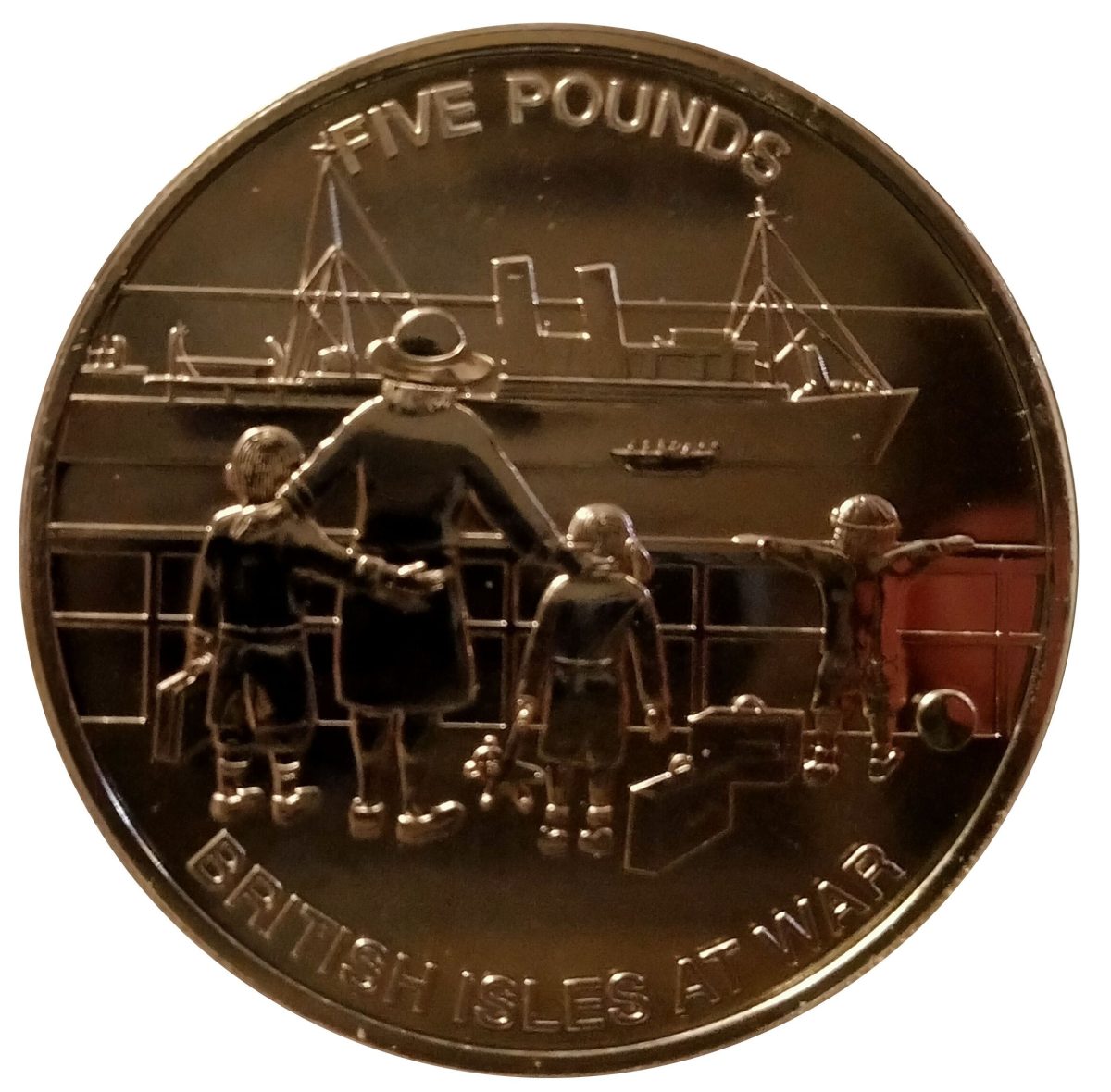 Jersey 5 Pounds - Elizabeth II Wartime Evacuation reverse