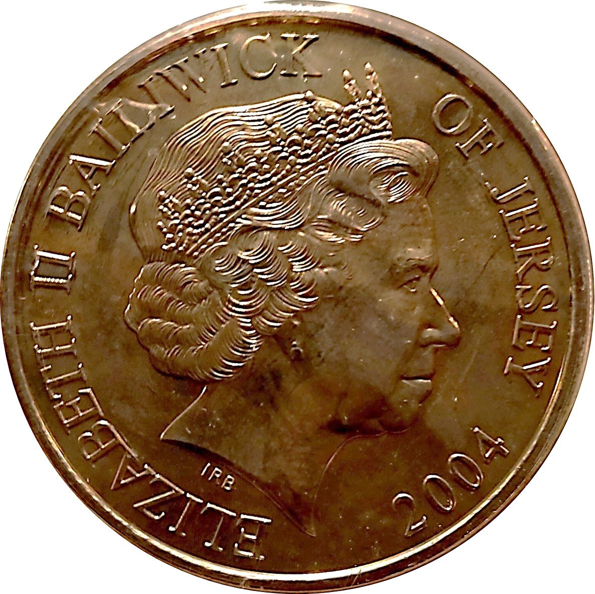 Jersey 5 Pounds - Elizabeth II HMS Victory obverse