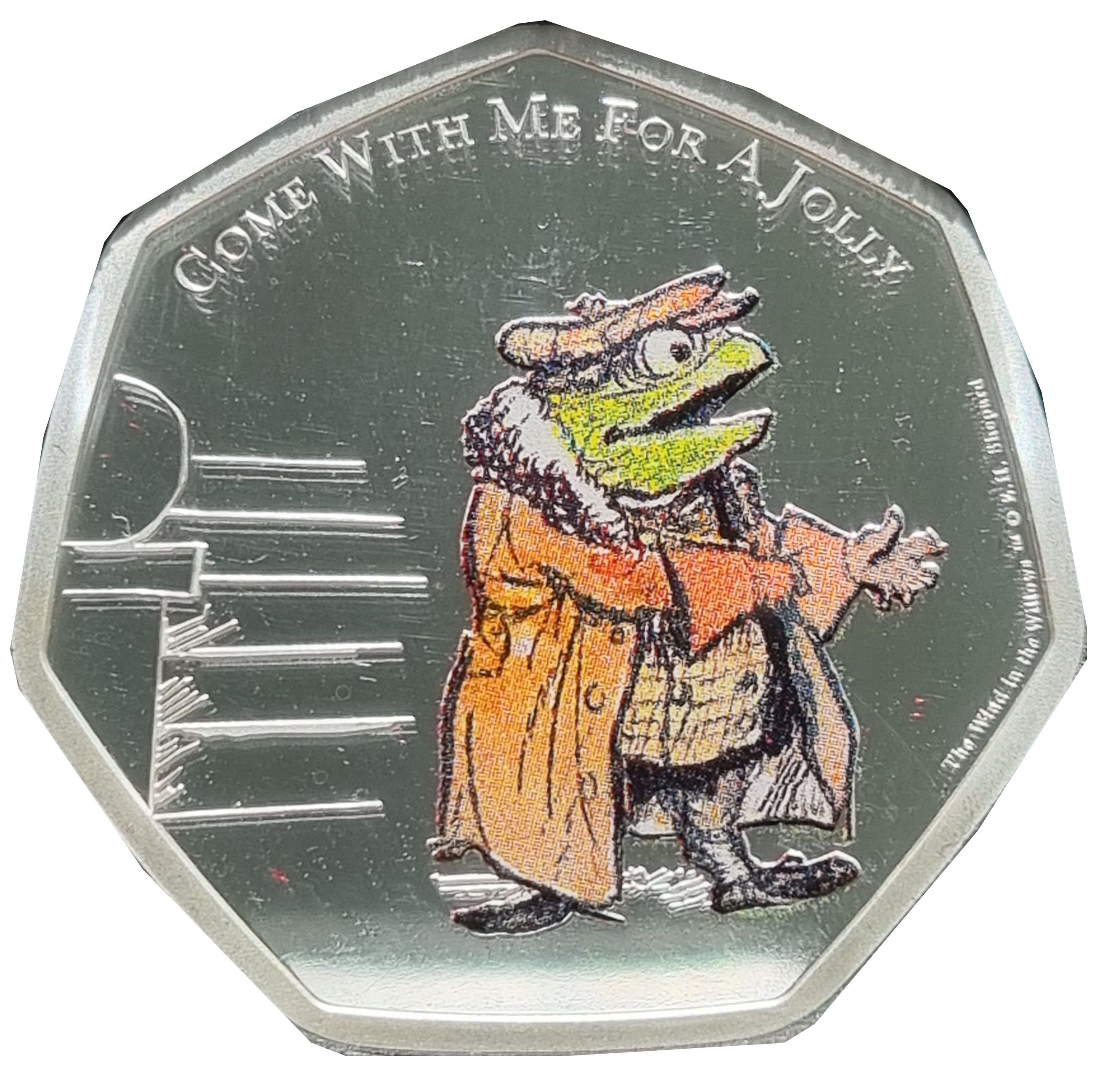 Ascension Island 50 Pence - Elizabeth II wind in the willows