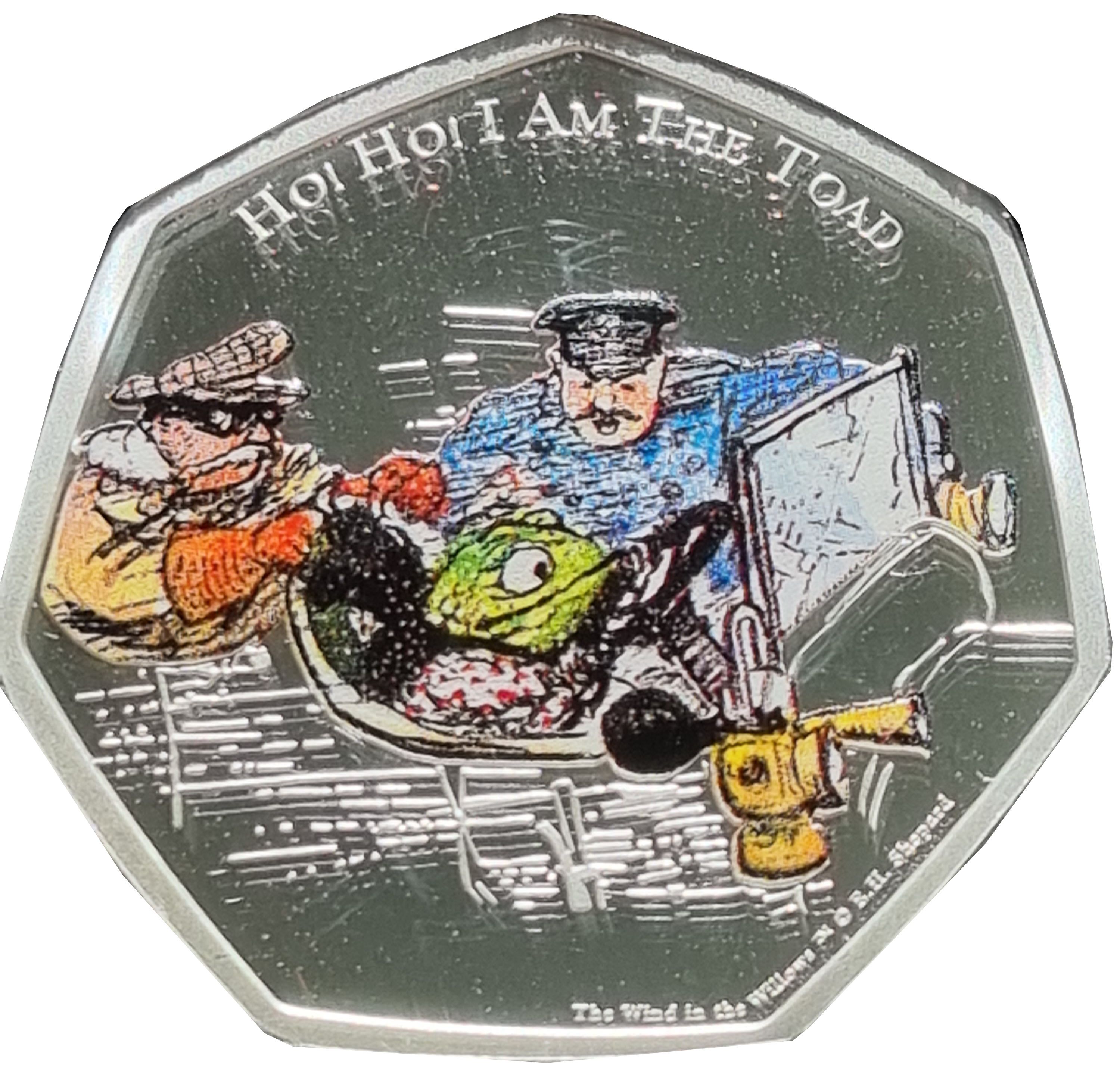 Ascension Island 50 Pence - Elizabeth II wind in the willows
