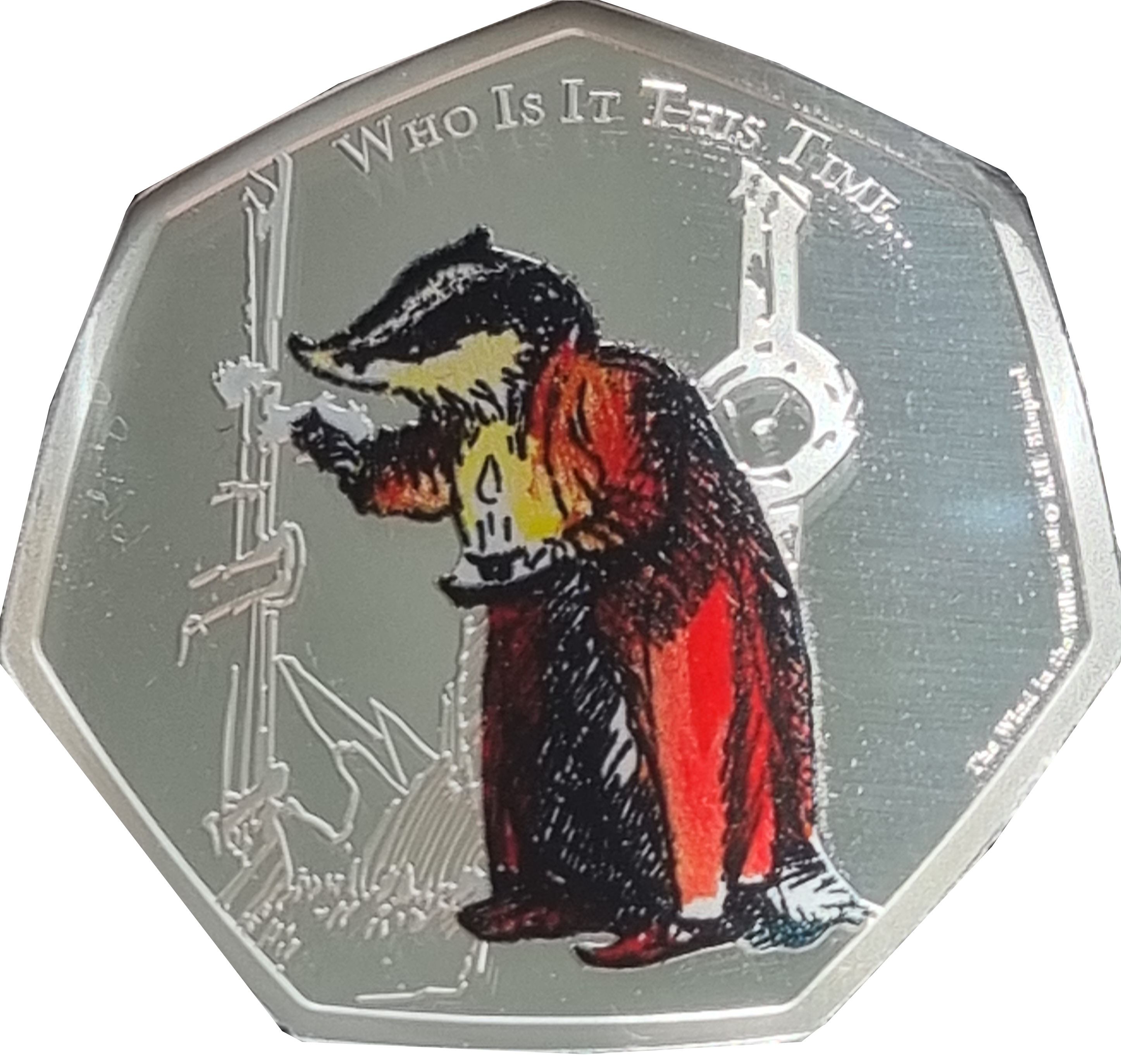 Ascension Island 50 Pence - Elizabeth II wind in the willows