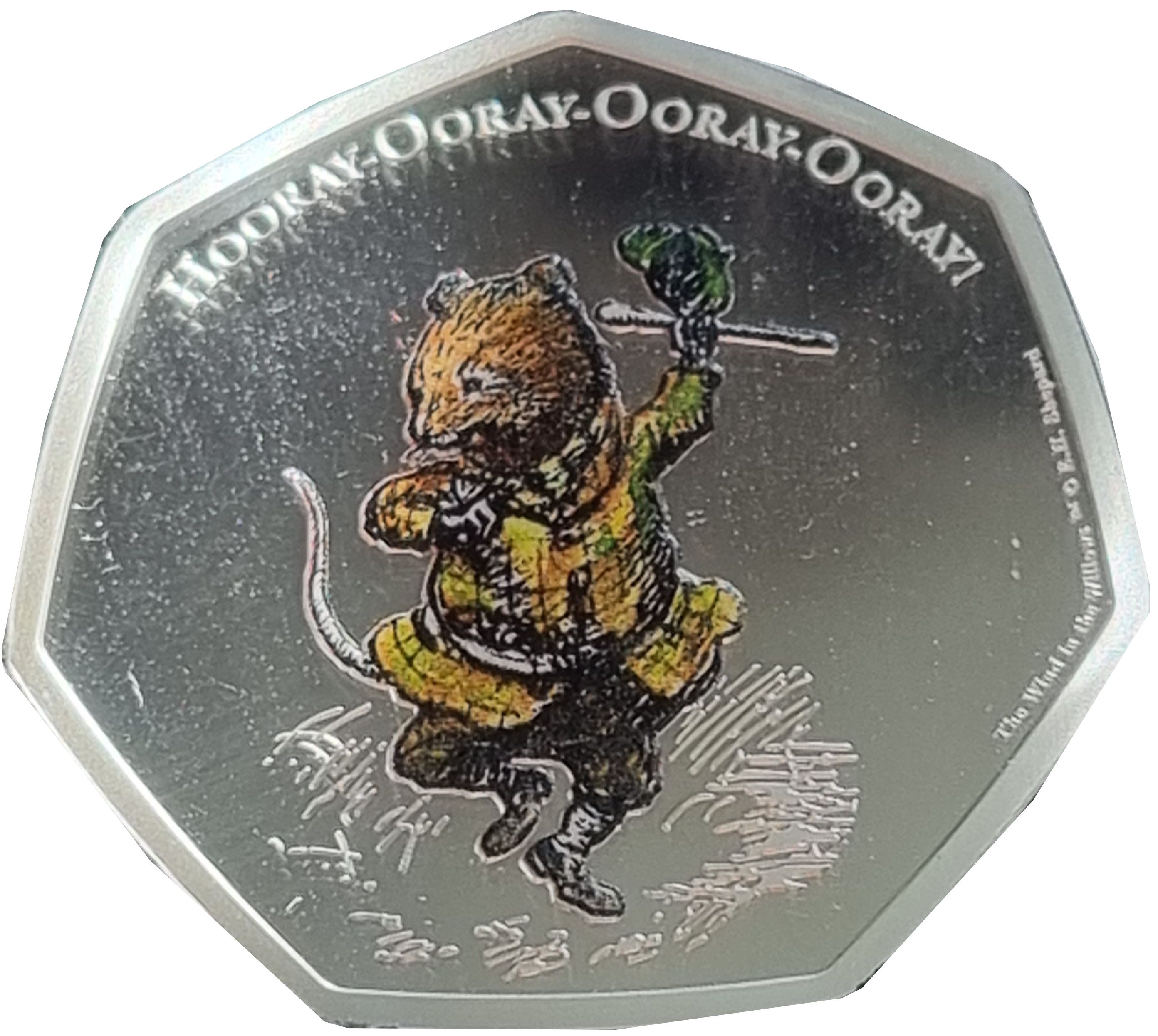 Ascension Island 50 Pence - Elizabeth II wind in the willows