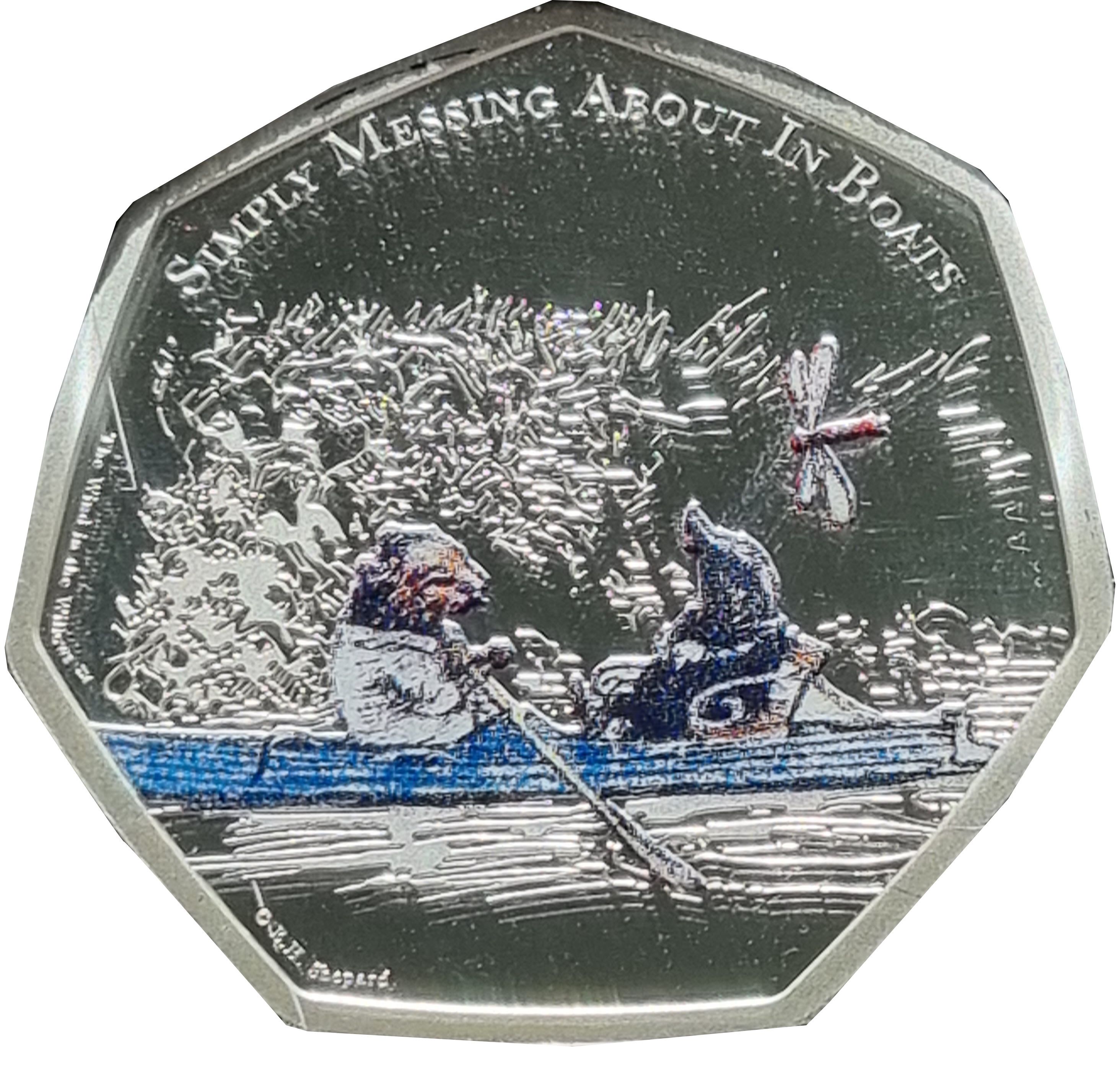 Ascension Island 50 Pence - Elizabeth II wind in the willows