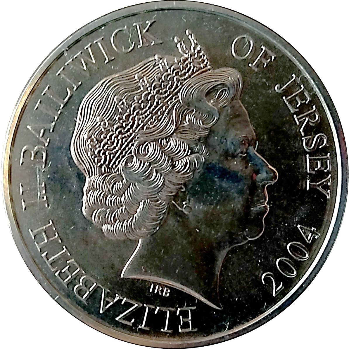 Jersey 5 Pounds - Elizabeth II Flying Scotsman obverse