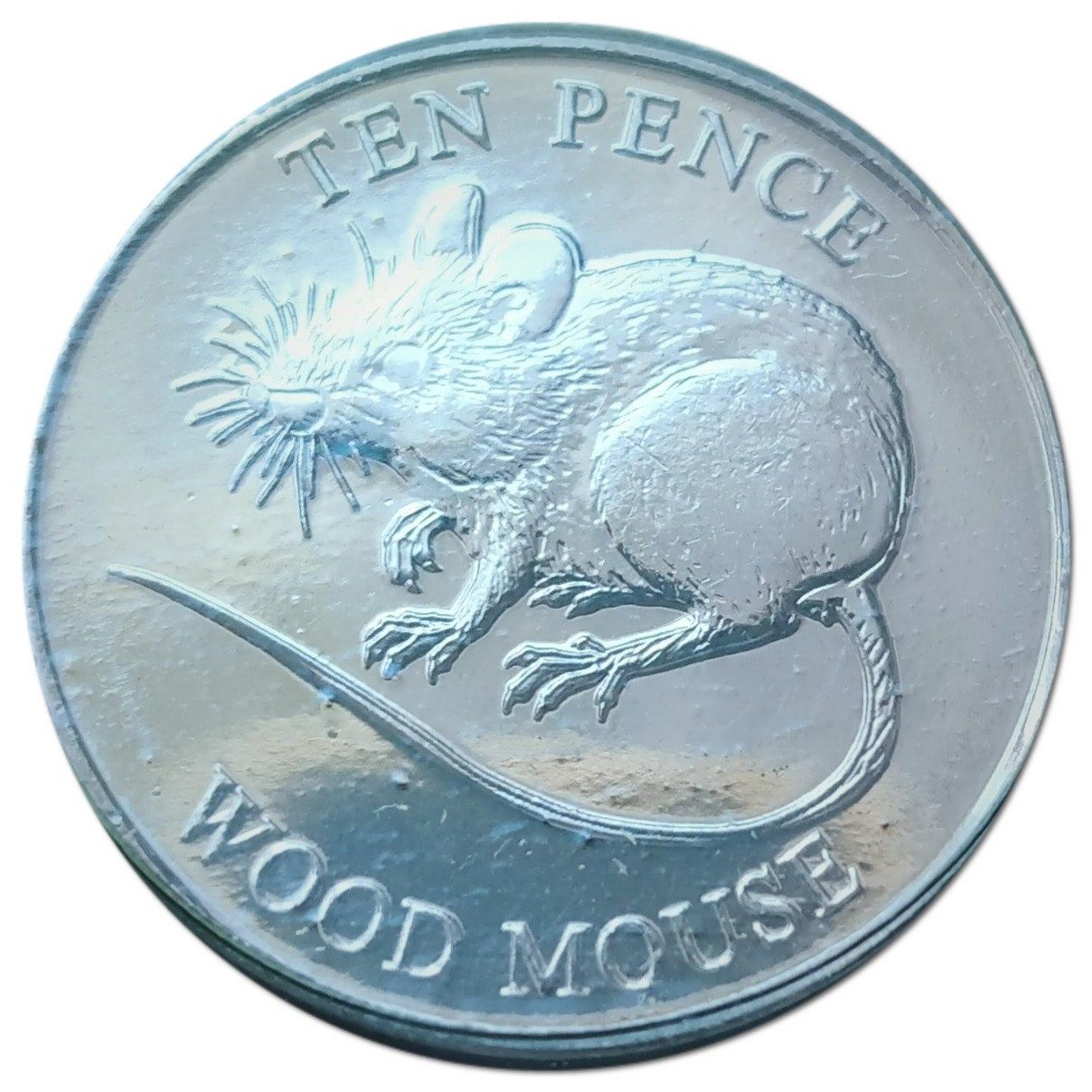 Guernsey 10 Pence - Elizabeth II Wood Mouse reverse
