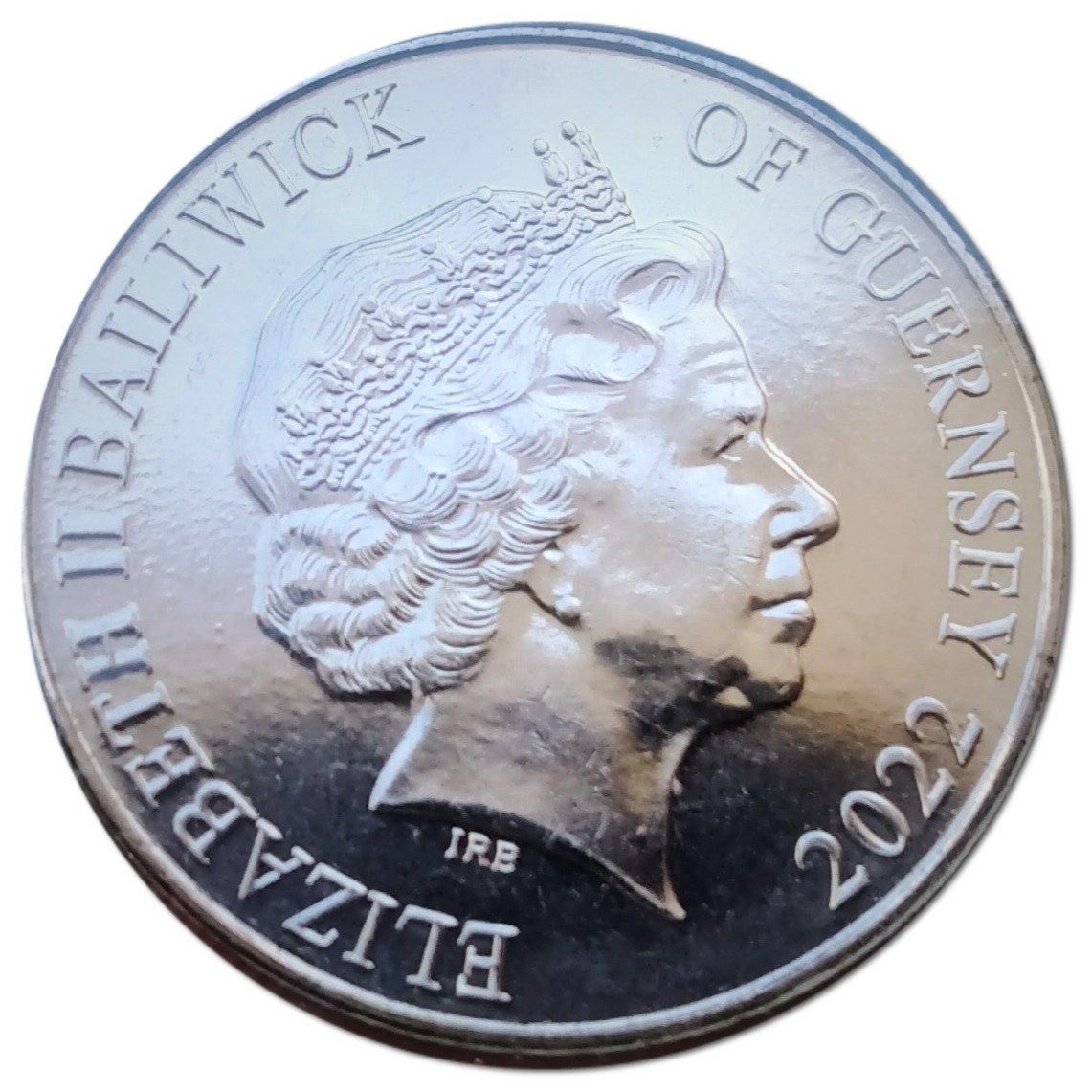 Guernsey 10 Pence - Elizabeth II Dormouse obverse