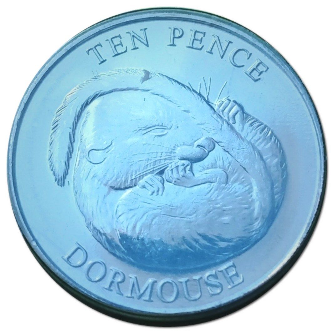 Guernsey 10 Pence - Elizabeth II Dormouse reverse