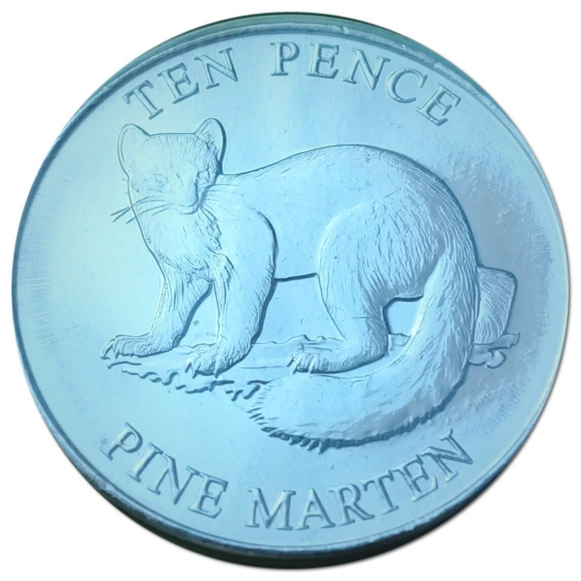 Guernsey 10 Pence - Elizabeth II Pine Marten reverse