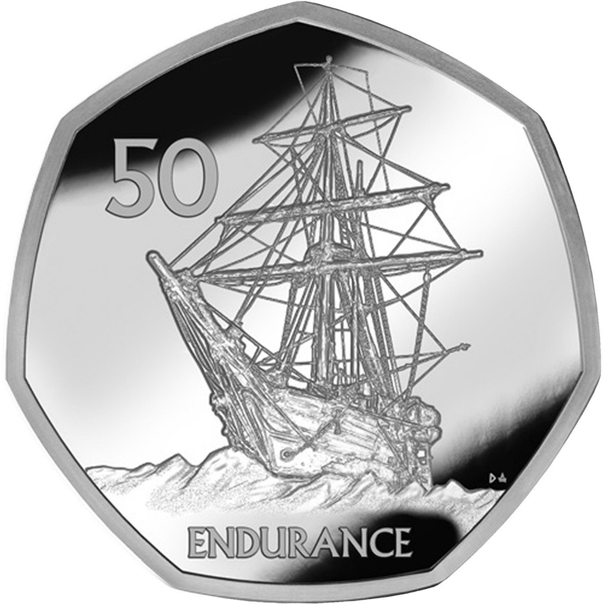 British Antarctic Territory 50 Pence - Elizabeth II Endurance