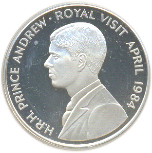 Saint Helena 50 Pence - Elizabeth II Royal Visit; Silver Proof Issue