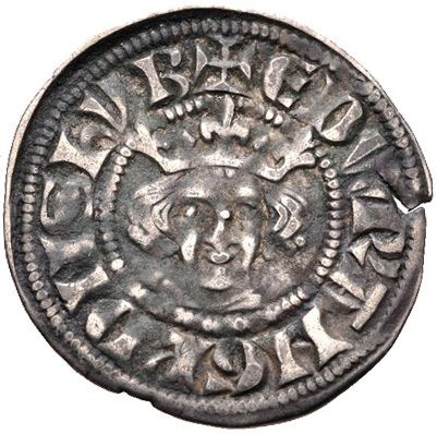 1 Penny - Edward I Sterling type; class 4a obverse