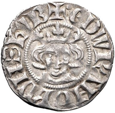 1 Penny - Edward I Sterling type; class 4d obverse
