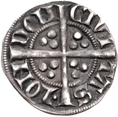 1 Penny - Edward I Sterling type; class 4e reverse
