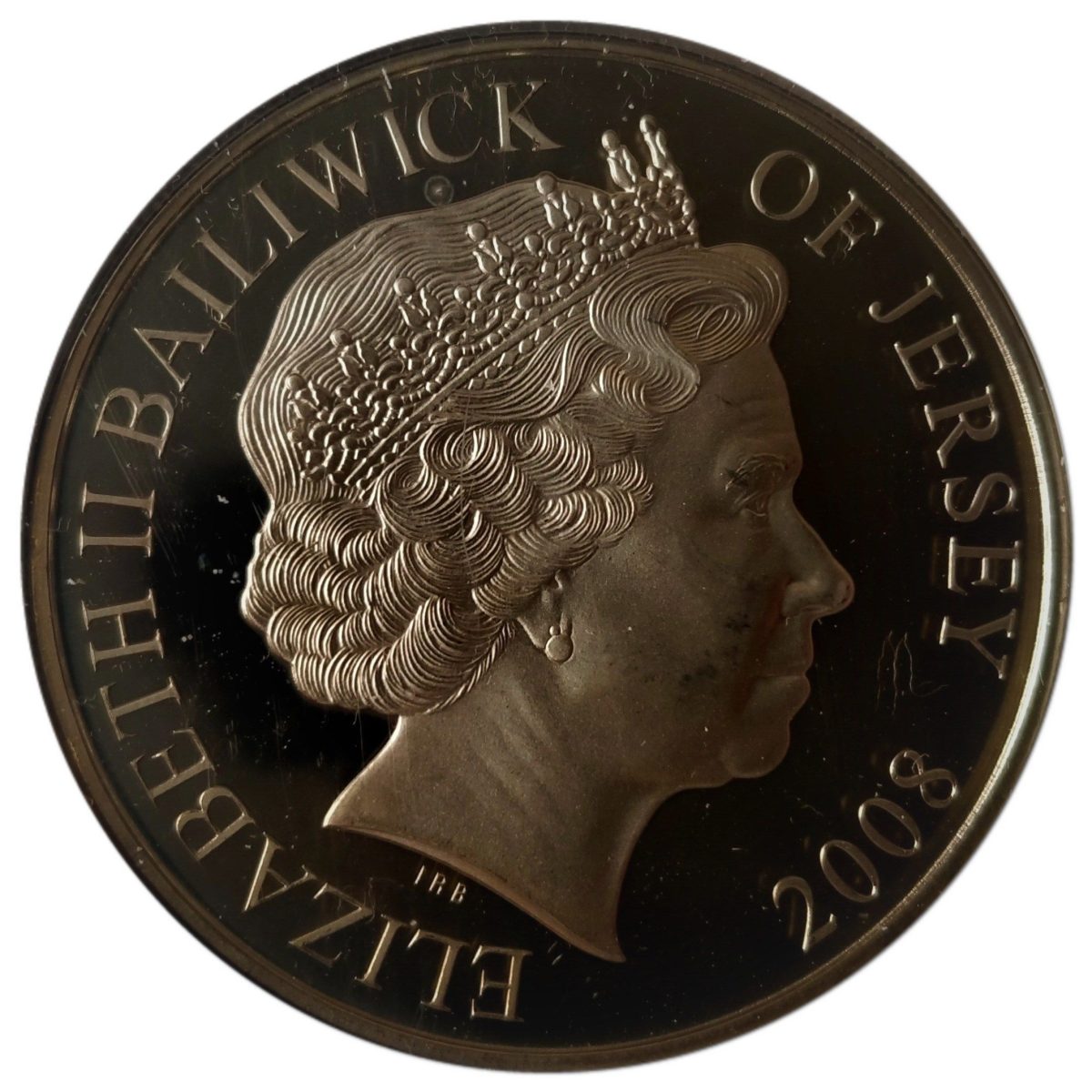 Jersey 5 Pounds - Elizabeth II RAF Bomber Command obverse