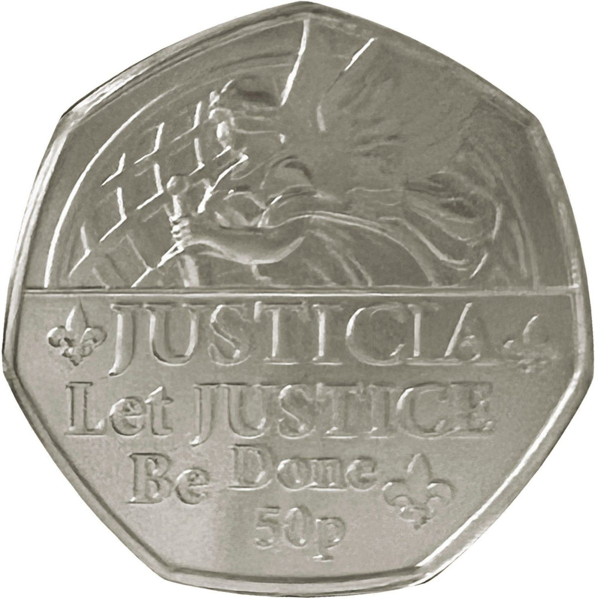 Jersey 50 Pence - Elizabeth II Platinum Jubilee reverse