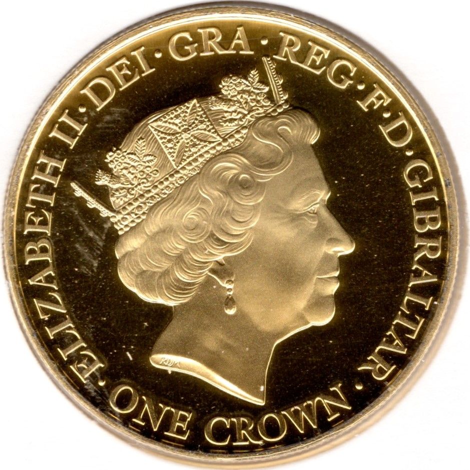 Gibraltar 1 Crown - Elizabeth II Queen Elizabeth II 90th Birthday obverse