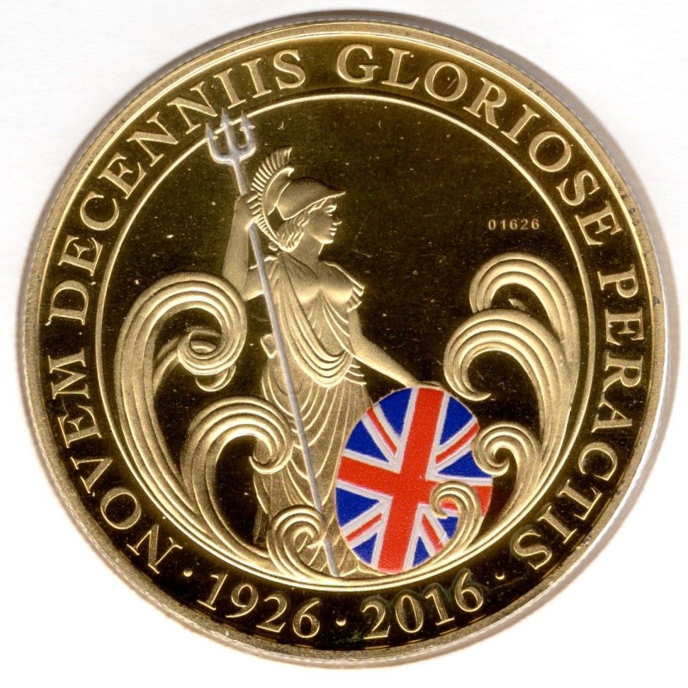 Gibraltar 1 Crown - Elizabeth II Queen Elizabeth II 90th Birthday reverse
