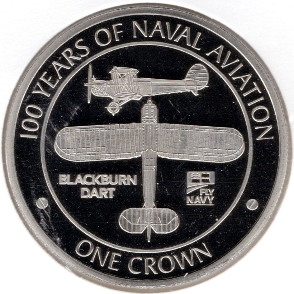 Gibraltar 1 Crown - Elizabeth II Blackburn Dart