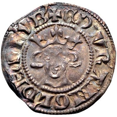 1 Penny - Edward I Sterling type; class 8c obverse