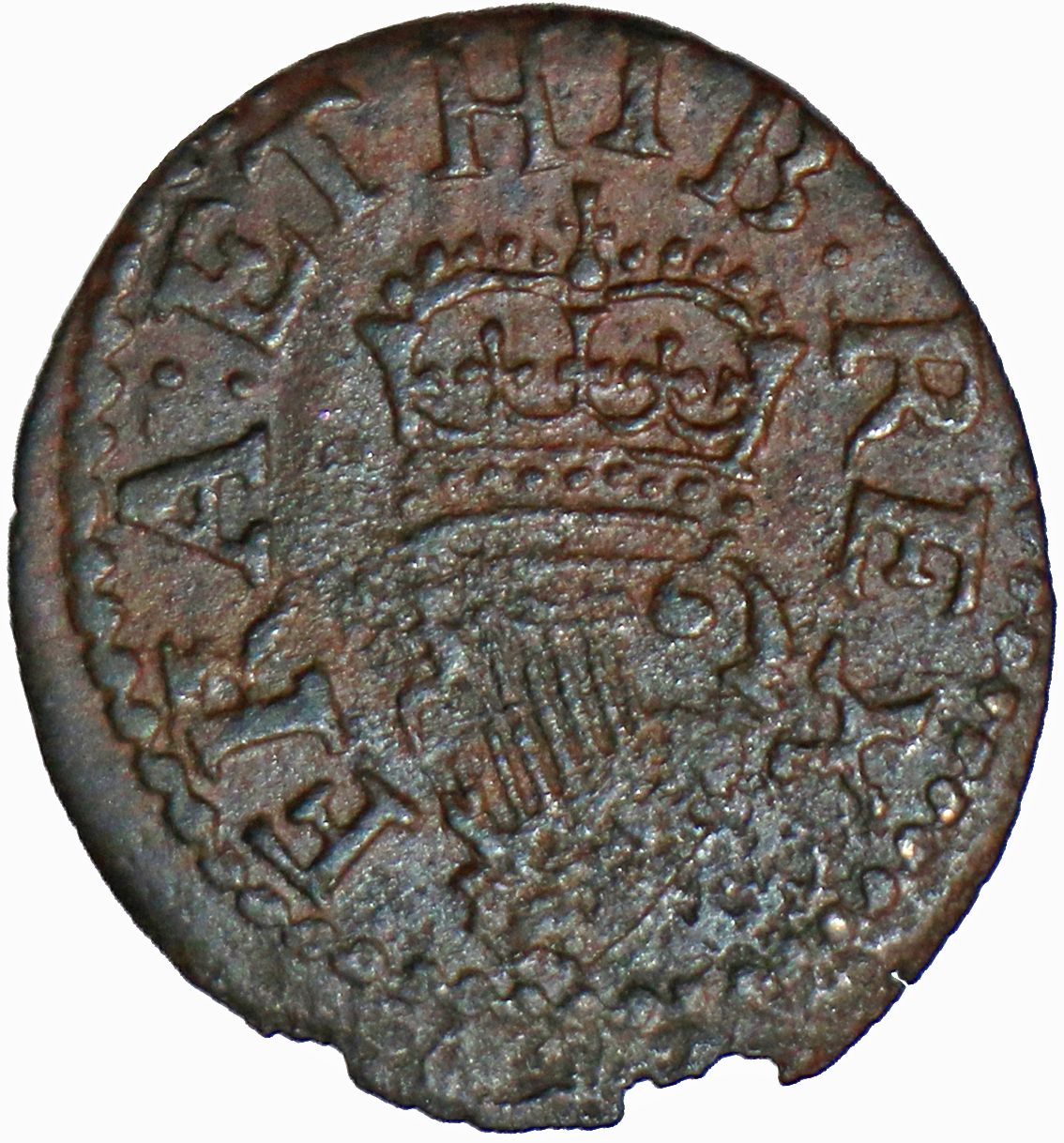 Ireland 1 Farthing - Charles I Richmond issue; type 8