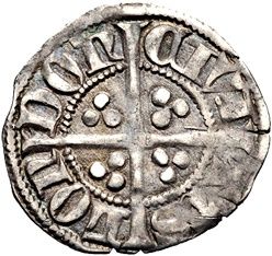 ½ Penny - Edward III 3rd coinage; London
