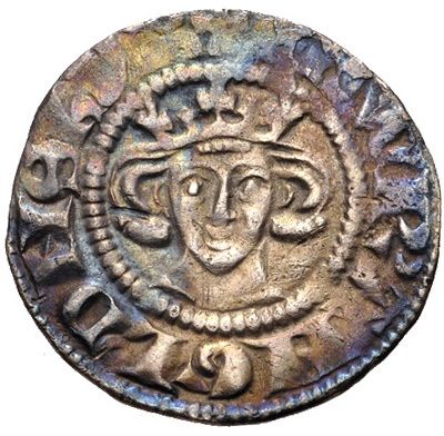 ½ Penny - Edward I London; class 3g obverse