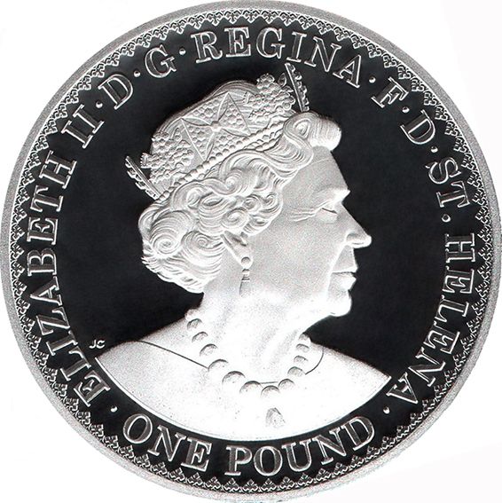 Saint Helena 1 Pound - Elizabeth II The Gothic Crown obverse